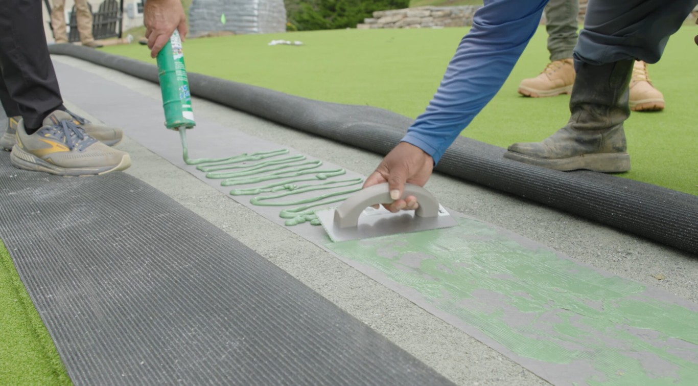 Combined paver and turf installation in Montgomery, AL